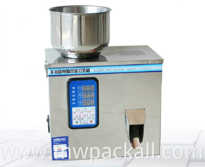 Semi automatic coffee bag granule detergent protein dry powder weighing particle filling machine